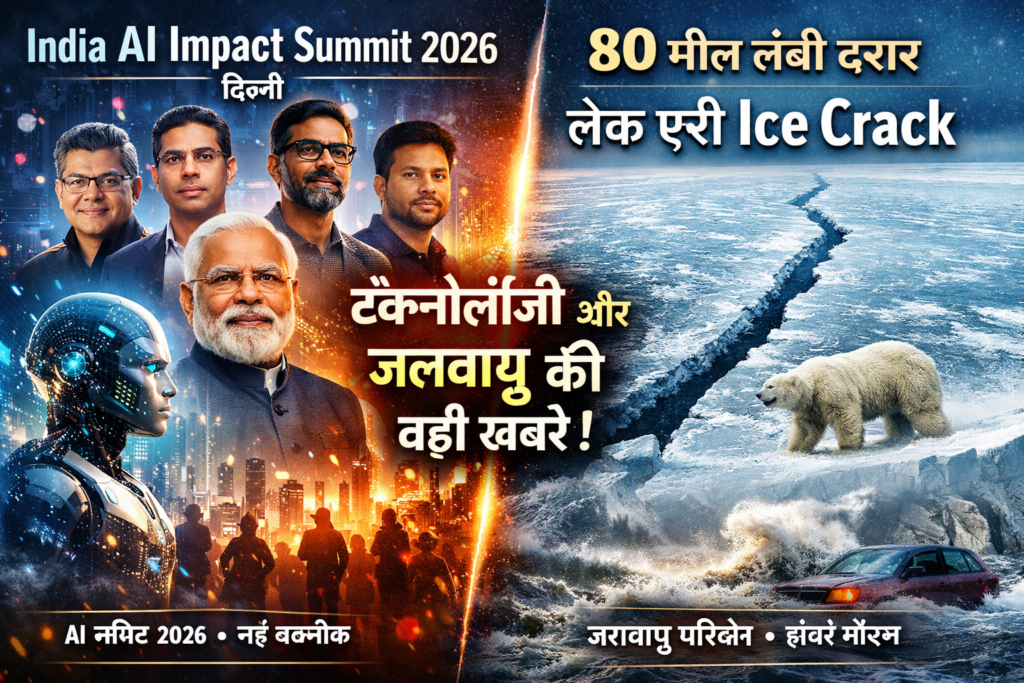 ChatGPT Image Feb 12 2026 07 49 53 AM आज की वर्ल्ड ट्रेंडिंग न्यूज़: AI समिट से लेकर जलवायु चेतावनी तक — एक गहन विश्लेषण