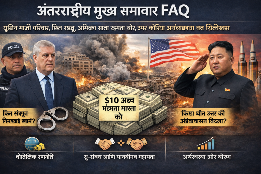 अंतरराष्ट्रीय मुख्य समाचार: सत्ता, कूटनीति और वैश्विक स्थिरता पर निर्णायक घटनाक्रम today 4 अंतरराष्ट्रीय मुख्य समाचार: सत्ता, कूटनीति और वैश्विक स्थिरता पर निर्णायक घटनाक्रम