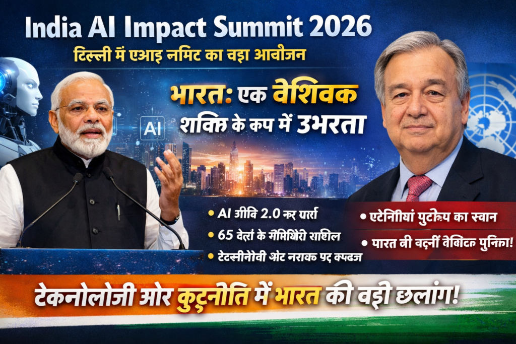 today news 2 India AI Impact Summit 2026: वैश्विक शक्ति के रूप में उभरता भारत | ताज़ा विश्लेषण